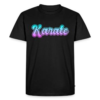 Karate - Men's Premium Organic T-Shirt - black - Front - Nico (187cm)