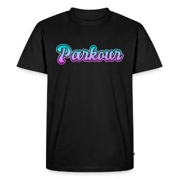 Parkour - Men's Premium Organic T-Shirt - black - Front - Nico (187cm)
