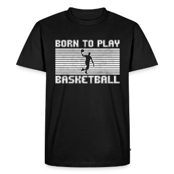 basket-ball - T-shirt Premium bio Homme - noir - Devant - Nico (187cm)