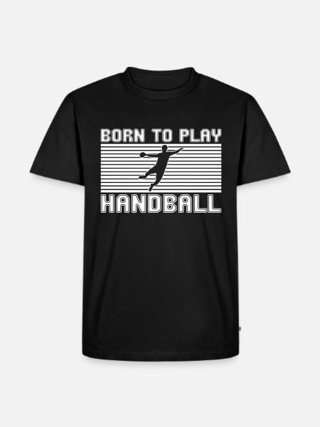 Handball - Men's Premium Organic T-Shirt - black