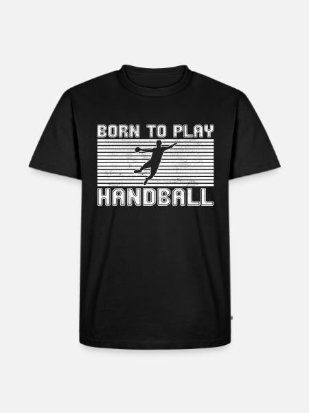 Handball - Men's Premium Organic T-Shirt - black
