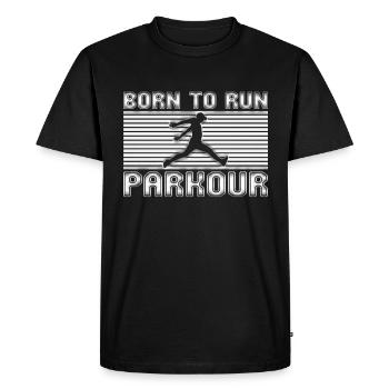 Parkour - Men's Premium Organic T-Shirt - black - Front - Nico (187cm)