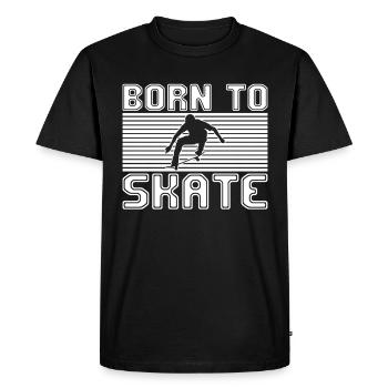 patinage - T-shirt Premium bio Homme - noir - Devant - Nico (187cm)