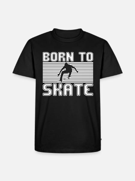 skating - Men's Premium Organic T-Shirt - black