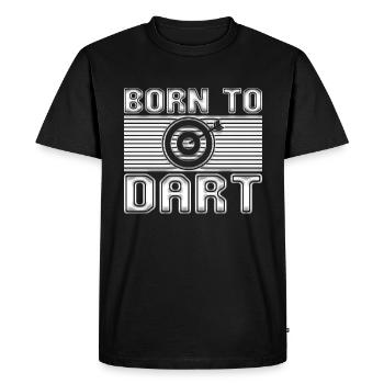 Dart - Men's Premium Organic T-Shirt - black - Front - Nico (187cm)