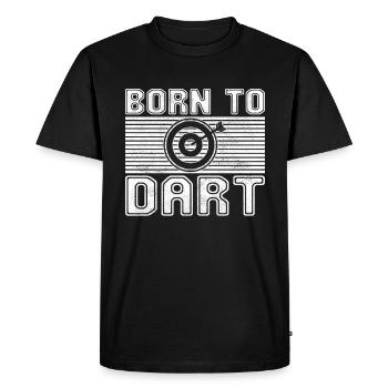 Darts - Men's Premium Organic T-Shirt - black - Front - Nico (187cm)