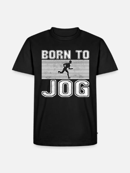 Jogging Running - Men's Premium Organic T-Shirt - black