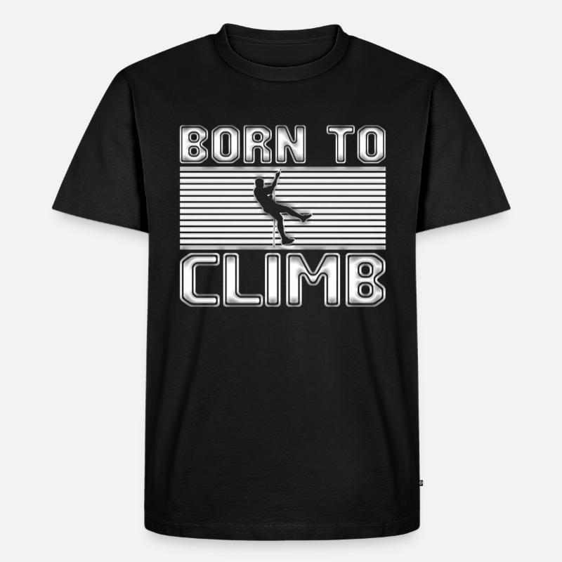 Klettern - Männer Premium Bio T-Shirt - Schwarz