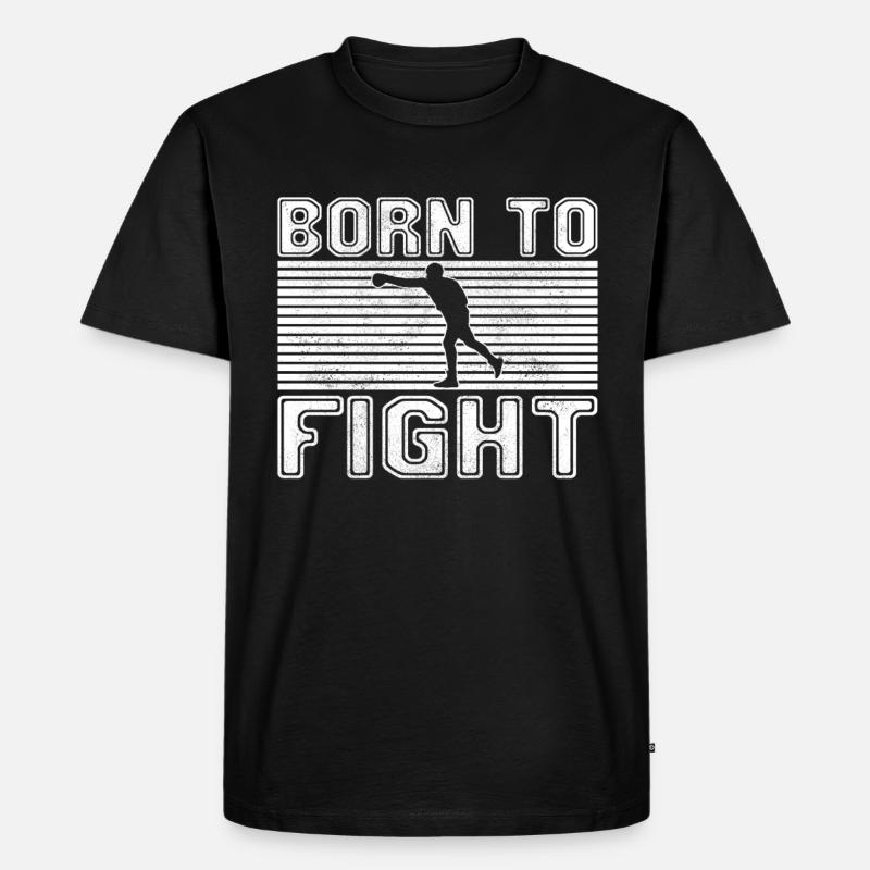 Boxen - Männer Premium Bio T-Shirt - Schwarz