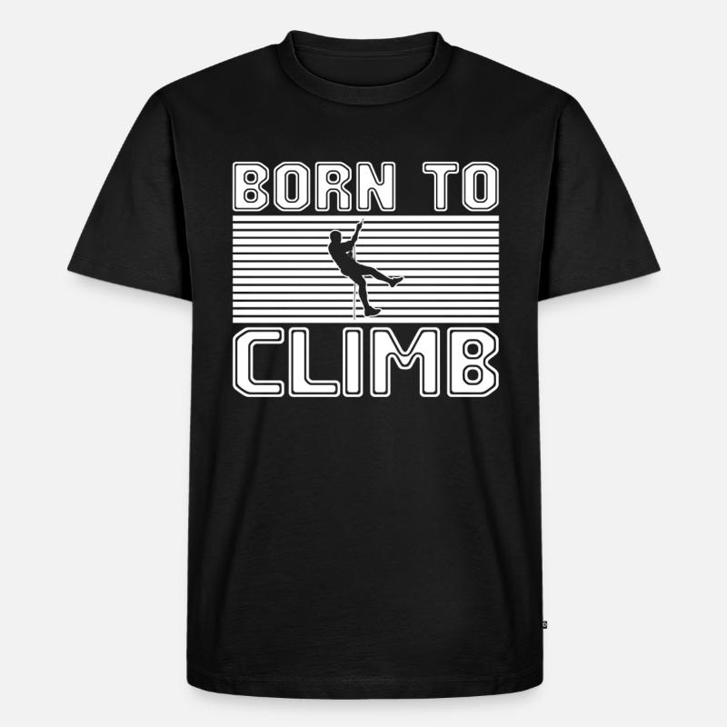 Klettern - Männer Premium Bio T-Shirt - Schwarz