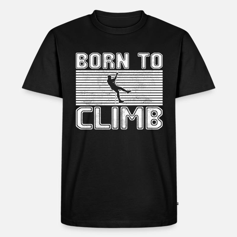 Klettern - Männer Premium Bio T-Shirt - Schwarz