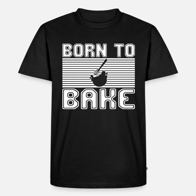 Backen - Männer Premium Bio T-Shirt - Schwarz
