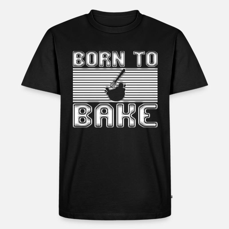 Backen - Männer Premium Bio T-Shirt - Schwarz