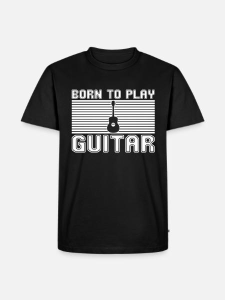Play the guitar - Men's Premium Organic T-Shirt - black