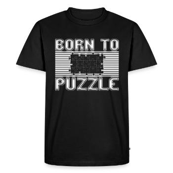 Puzzles - T-shirt Premium bio Homme - noir - Devant - Nico (187cm)