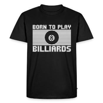 Billiards - Men's Premium Organic T-Shirt - black - Front - Nico (187cm)