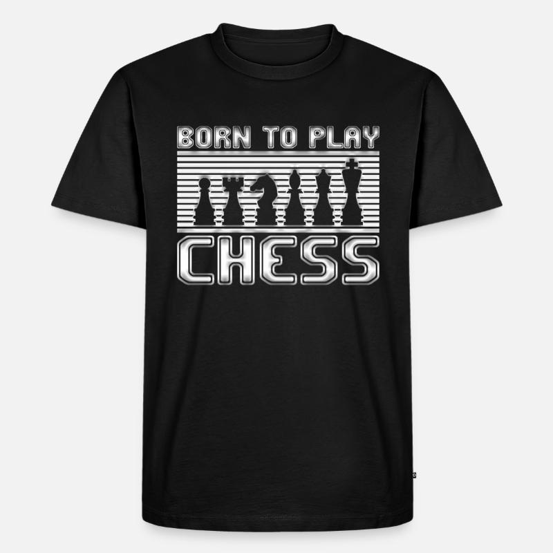 Schach - Männer Premium Bio T-Shirt - Schwarz