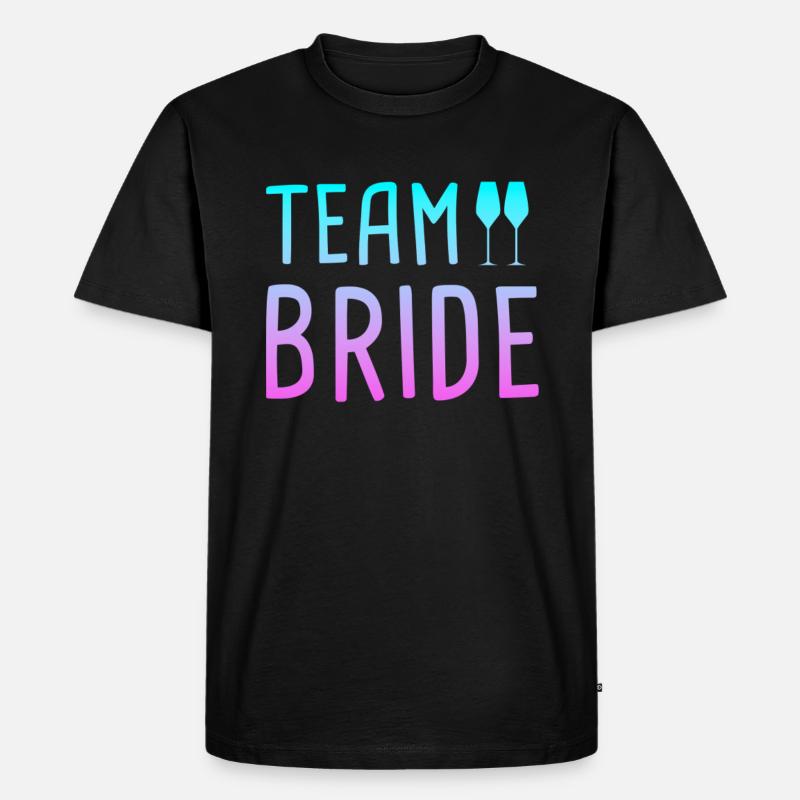team bride - Männer Premium Bio T-Shirt - Schwarz