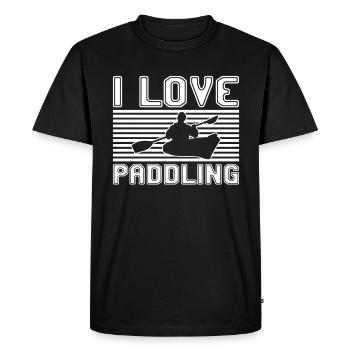J’adore pagayer - T-shirt Premium bio Homme - noir - Devant - Nico (187cm)