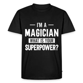 Magician Party Magic Tricks Performer Magician - Men's Premium Organic T-Shirt - black - Front - Nico (187cm)