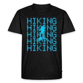 Randonnée Alpinisme - T-shirt Premium bio Homme - noir - Devant - Nico (187cm)