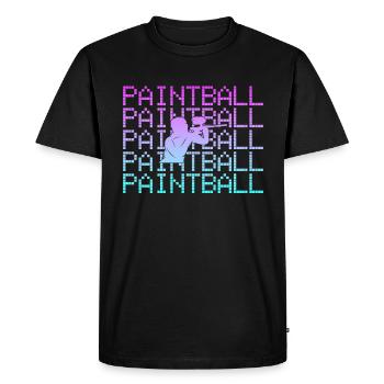 Paintball - T-shirt Premium bio Homme - noir - Devant - Nico (187cm)