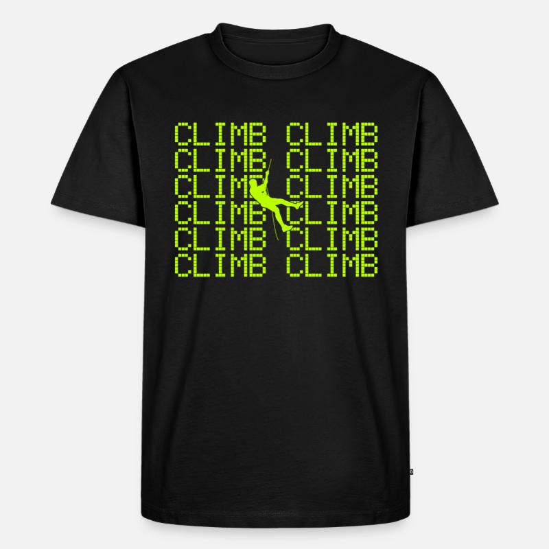 Klettern - Männer Premium Bio T-Shirt - Schwarz