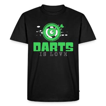 Fléchettes Disant - T-shirt Premium bio Homme - noir - Devant - Nico (187cm)