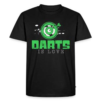 Fléchettes Disant - T-shirt Premium bio Homme - noir - Devant - Nico (187cm)