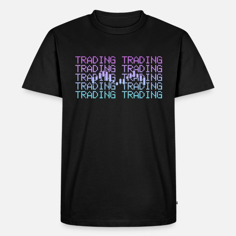 trading - Männer Premium Bio T-Shirt - Schwarz