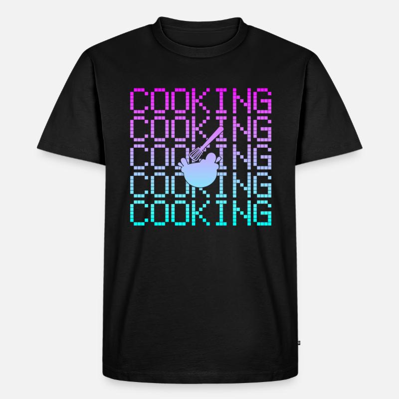 Kochen - Männer Premium Bio T-Shirt - Schwarz