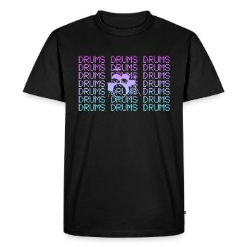 Percussion - Men's Premium Organic T-Shirt - black - Front - Nico (187cm)