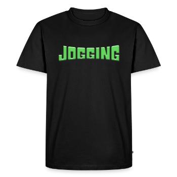 faire du jogging - T-shirt Premium bio Homme - noir - Devant - Nico (187cm)