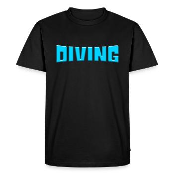 plonger - T-shirt Premium bio Homme - noir - Devant - Nico (187cm)