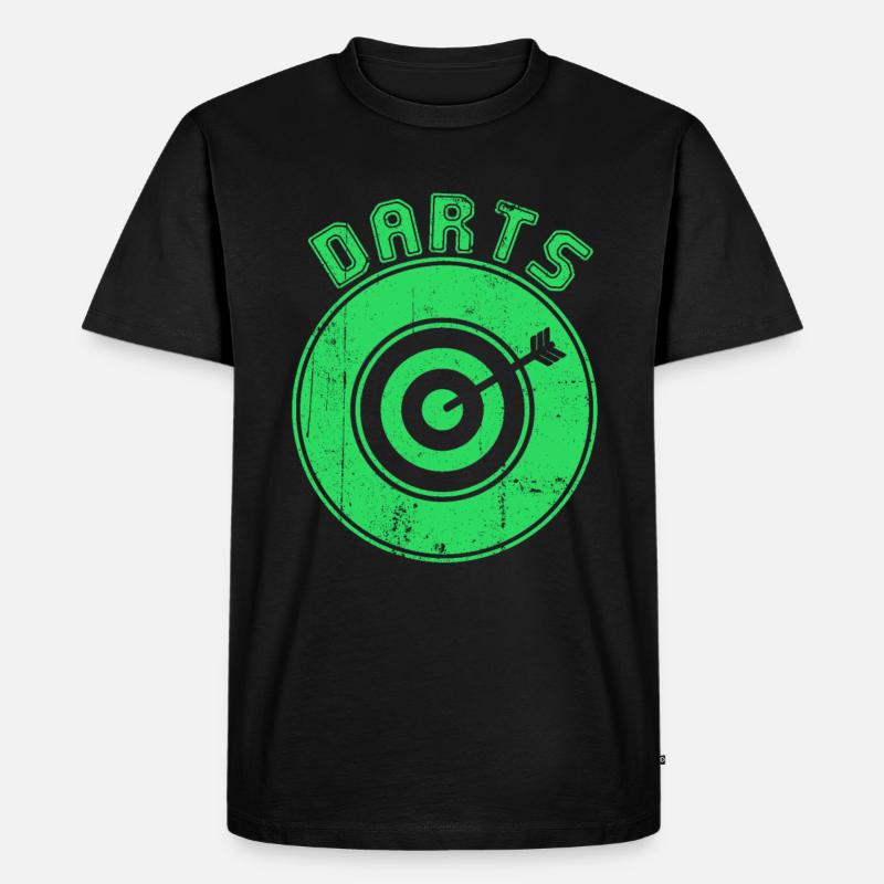darts - Männer Premium Bio T-Shirt - Schwarz