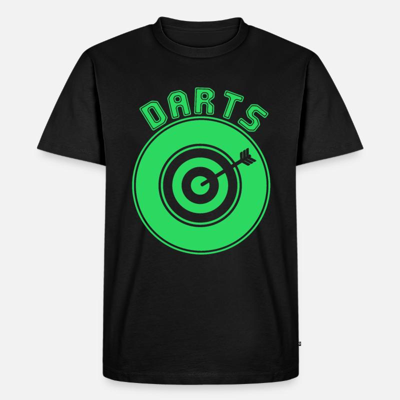 darts - Männer Premium Bio T-Shirt - Schwarz