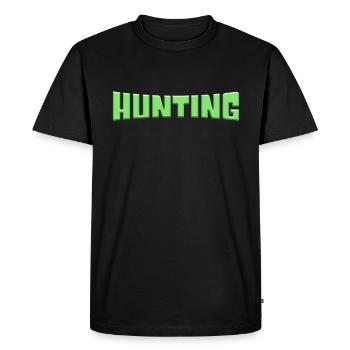 Hunt - Men's Premium Organic T-Shirt - black - Front - Nico (187cm)