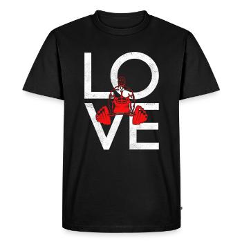 culturisme - T-shirt Premium bio Homme - noir - Devant - Nico (187cm)