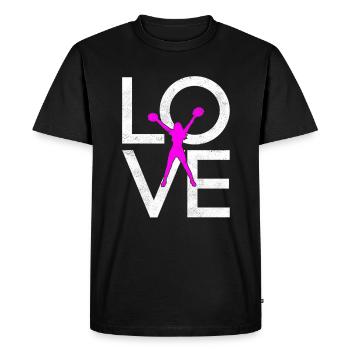 cheerleading - T-shirt Premium bio Homme - noir - Devant - Nico (187cm)