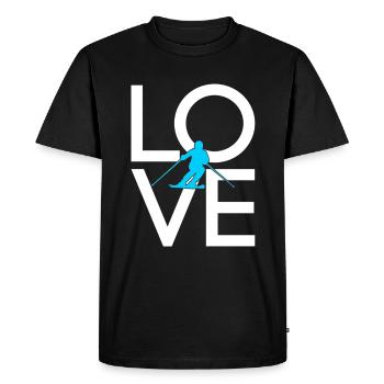 Ski - T-shirt Premium bio Homme - noir - Devant - Nico (187cm)