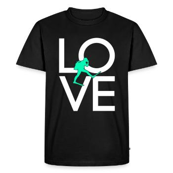 Plonger - T-shirt Premium bio Homme - noir - Devant - Nico (187cm)