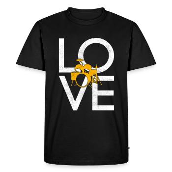 Percussion - T-shirt Premium bio Homme - noir - Devant - Nico (187cm)