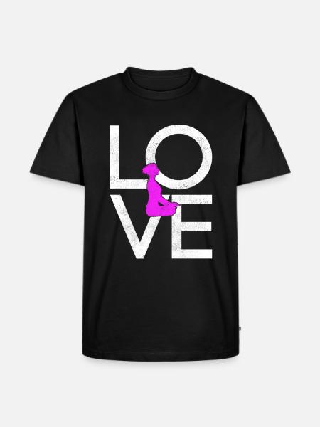 Yoga - Men's Premium Organic T-Shirt - black
