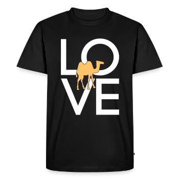 Camel - Men's Premium Organic T-Shirt - black - Front - Nico (187cm)