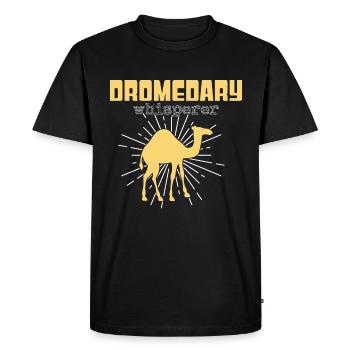 Dromedary Whisperer - Men's Premium Organic T-Shirt - black - Front - Nico (187cm)
