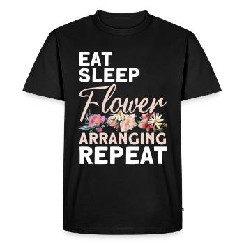 Florist Floristry Flowers Florist - Men's Premium Organic T-Shirt - black - Front - Nico (187cm)