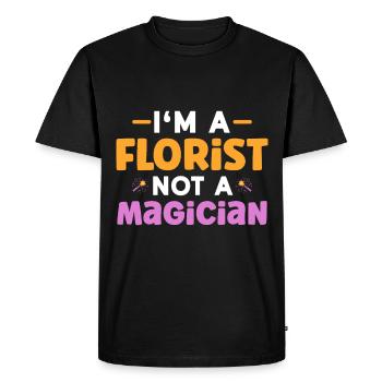 Florist Floristry Flowers Florist - Men's Premium Organic T-Shirt - black - Front - Nico (187cm)