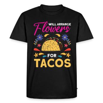 Florist Floristry Flowers Florist - Men's Premium Organic T-Shirt - black - Front - Nico (187cm)