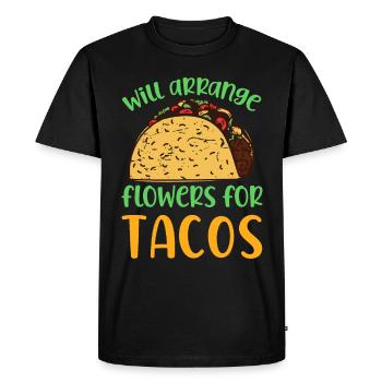 Florist Floristry Flowers Florist - Men's Premium Organic T-Shirt - black - Front - Nico (187cm)
