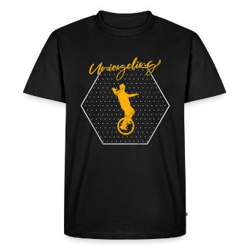 Monocycle - T-shirt Premium bio Homme - noir - Devant - Nico (187cm)